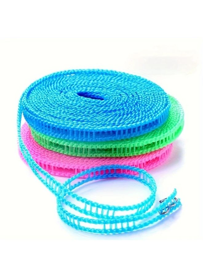 Blue Windproof Thickened Indoor Outdoor Clothes Drying Rope Anti Slip Laundry Hanging Line 315in - Image 2