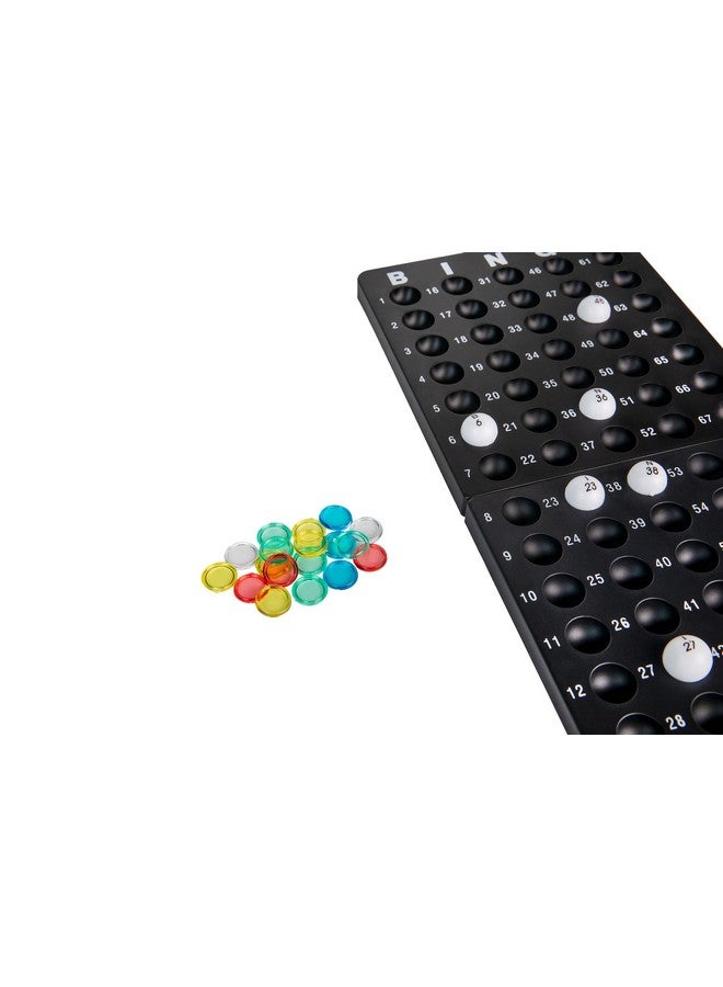 Continuum Games Ultimate Bingo Set Party Game For Family Game Night - Includes Wire Bingo Cage, 18 Bingo Cards, 150 Marker Chips, 75 Bingo Balls, And A Tracker Board - Family Games For Kids And Adults - Image 4