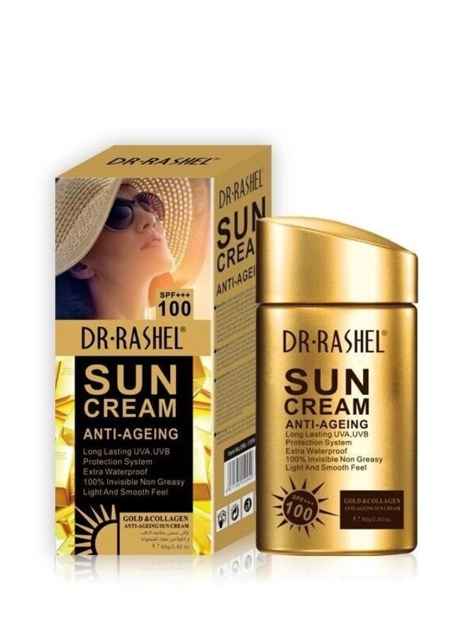 DR. RASHEL Gold Collagen Sun Cream Spf100 Gold/Black 80 g