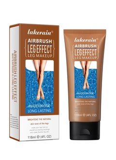 lakerain 118ml Airbrush Leg Effect Leg Makeup Moisturize Light Leg Makeup Lotion Waterproof No Transfer Long Lasting Leg Skin Makeup Cover Cover Leg Scar Varicose Veins and Tattoo Cover Up Makeup Cream Bronze 03  - Image 1