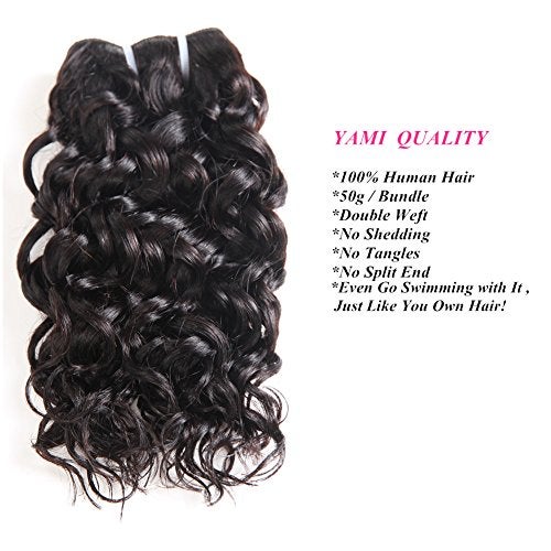 YAMI 8a Brazilian Water Wave Bundles, Short Wet and Wavy Human Hair Bundles for Black Women, Brazilian Curly Weave 4 Pcs 100% Unprocessed Ocean Wave Hair Extensions (8 8 8 8, 200g) - Image 4