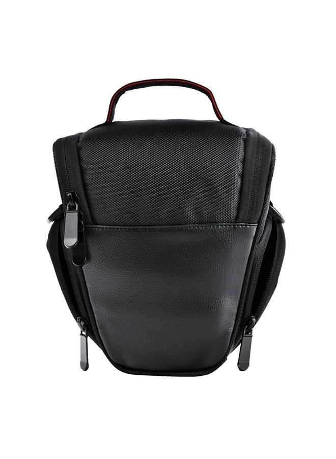 FOSOTO DSLR Camera Case Nylon Holster Bag Compatible for Nikon D3300 D3400 D3500 D5300 D5600 B700,Canon EOS Rebel XT XTi T6 T5i T3i SL2 1300D,Pentax,Sony Olympus and More - Black - Image 4