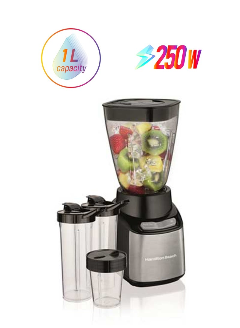 خلاط ستاي أور جو متعدد الأغراض سهل التثبيت على المنضدة بقدرة 250 وات 1.0 L 250.0 W 52400-SAU فضيّ / صافي / أسود