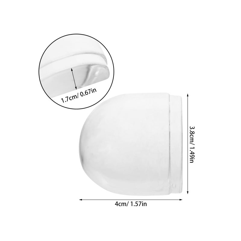 4Pcs Small Self Adhesive Silicone Door Stoppers Heavy Duty Quiet Wedges For Floor Protection - Image 3