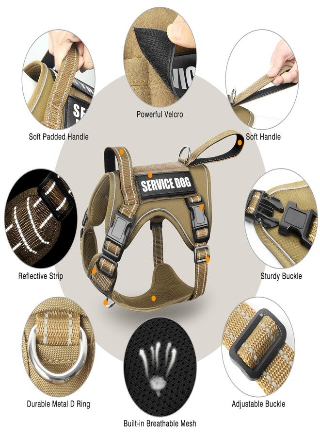 WINSEE Tactical Dog Harness, No Pull Dog Harness for Medium Large Dogs with Handle & Molle, Military Service Dog Vest Harness in Training Pet Harness for Small Dogs - Image 4