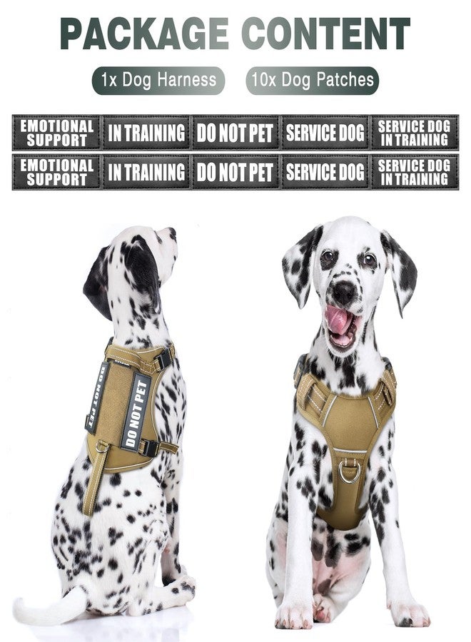 WINSEE Tactical Dog Harness, No Pull Dog Harness for Medium Large Dogs with Handle & Molle, Military Service Dog Vest Harness in Training Pet Harness for Small Dogs - Image 2