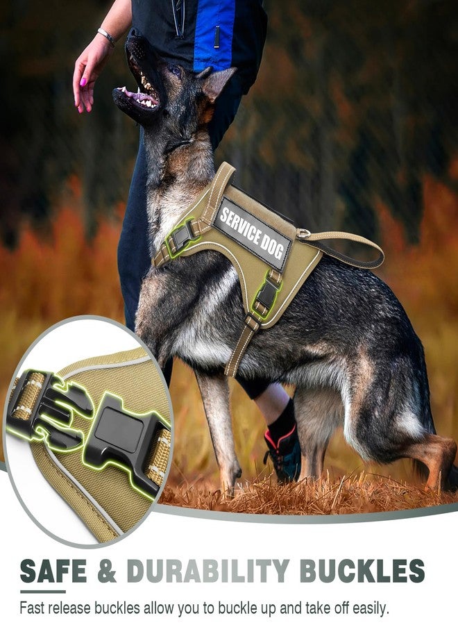 WINSEE Tactical Dog Harness, No Pull Dog Harness for Medium Large Dogs with Handle & Molle, Military Service Dog Vest Harness in Training Pet Harness for Small Dogs - Image 5