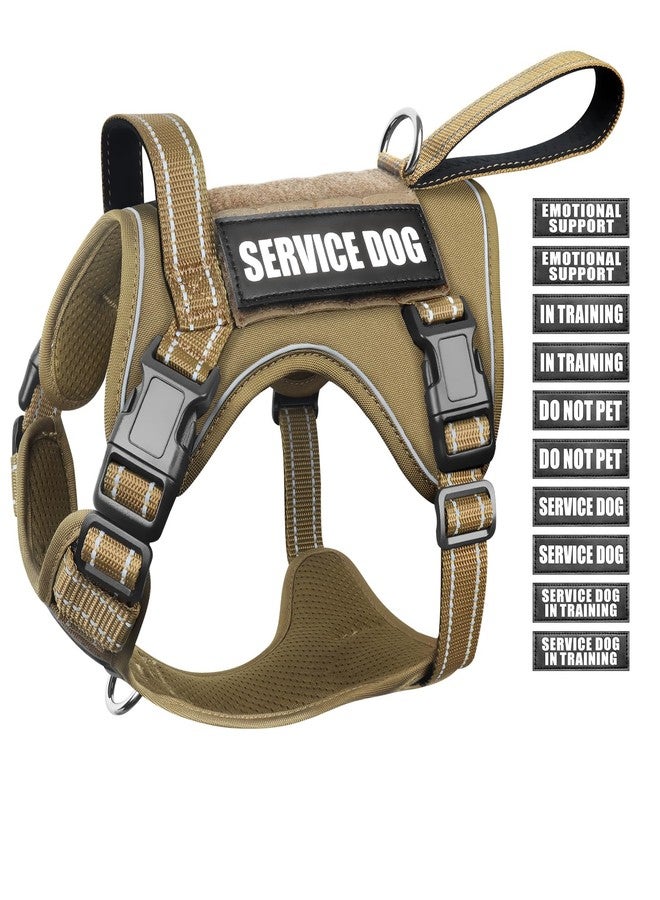 WINSEE Tactical Dog Harness, No Pull Dog Harness for Medium Large Dogs with Handle & Molle, Military Service Dog Vest Harness in Training Pet Harness for Small Dogs - Image 1