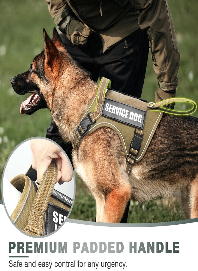 WINSEE Tactical Dog Harness, No Pull Dog Harness for Medium Large Dogs with Handle & Molle, Military Service Dog Vest Harness in Training Pet Harness for Small Dogs - Image 3