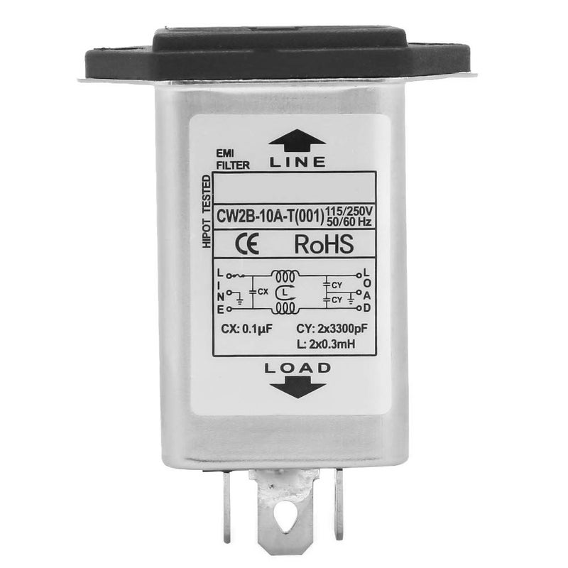 klarako Solar RFI Amplifier High Lift,CW2B-10A T (001) EMI Power Filter with Fuse Socket 2-in 1 Single 125/250v - Image 2