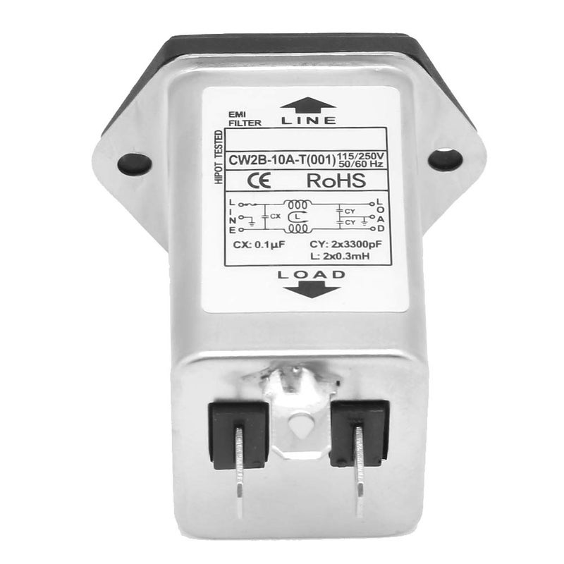 klarako Solar RFI Amplifier High Lift,CW2B-10A T (001) EMI Power Filter with Fuse Socket 2-in 1 Single 125/250v - Image 3