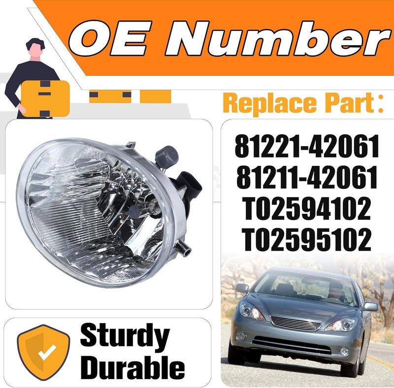 LEVANLIGHT Fog Lights Assembly for Toyota and Lexus - OEM Replacement - Image 2