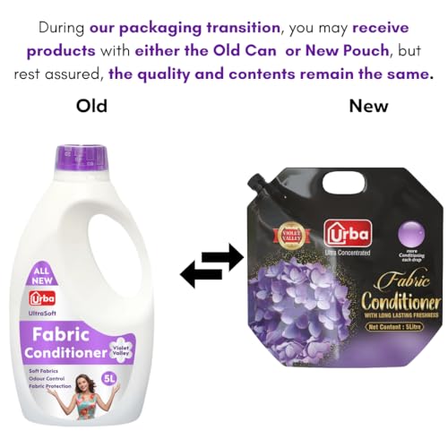 Urba Violet Valley Rich perfume Fabric Conditioner 5 litre | Super Saving pack | Fabric Softener| After Wash Liquid Fabric Softener | Softness, Shine & Long Lasting Freshness Money Saver Pack - Image 3