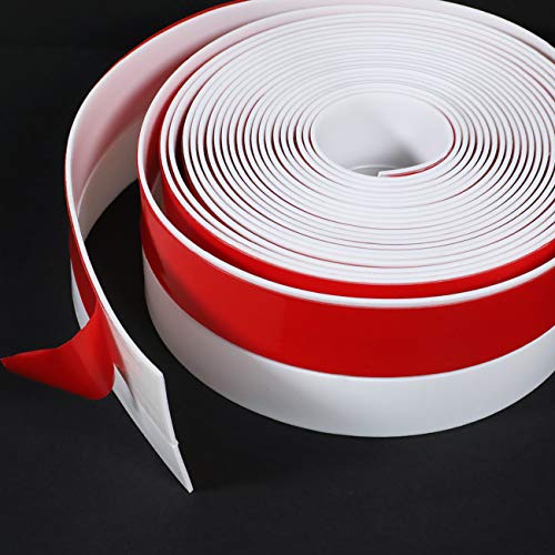 TORRAMI Wide Silicone Weather Stripping 3 inch Width 20 Feet Length, Draft Stopper Seal for Barn and Garage Door Under Bottom,Top, Sides, White - Image 3