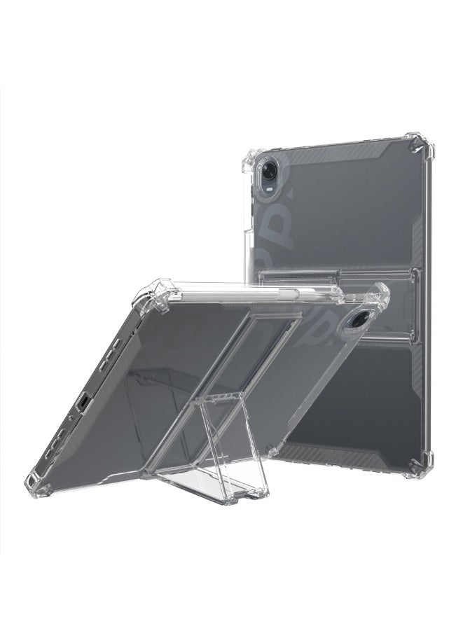 eGreen99 for Honor Pad 8 12 Inch Case Cover,Transparent flash ultra-thin shockproof hard protective cover with bracket, built-in bracket, TPU inner bumper，Clear - Image 1