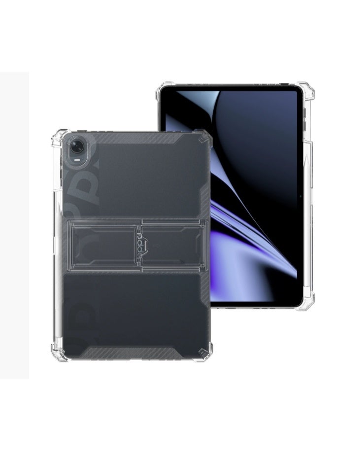 eGreen99 for Honor Pad 8 12 Inch Case Cover,Transparent flash ultra-thin shockproof hard protective cover with bracket, built-in bracket, TPU inner bumper，Clear - Image 4