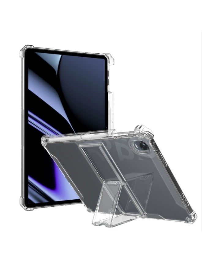 eGreen99 for Honor Pad 8 12 Inch Case Cover,Transparent flash ultra-thin shockproof hard protective cover with bracket, built-in bracket, TPU inner bumper，Clear - Image 3