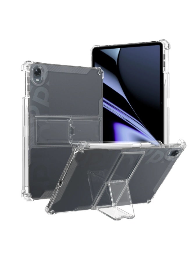 eGreen99 for Honor Pad 8 12 Inch Case Cover,Transparent flash ultra-thin shockproof hard protective cover with bracket, built-in bracket, TPU inner bumper，Clear - Image 2