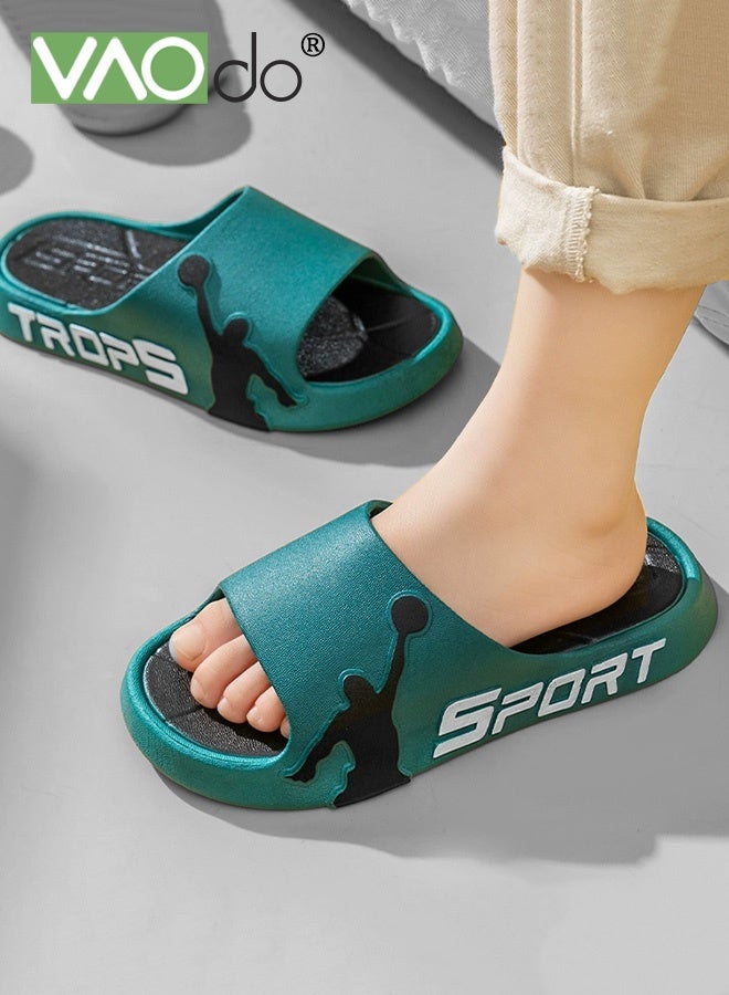 فاو دو شباشب وسادة للرجال غير قابلة للانزلاق سريعة الجفاف، صنادل حمام، وسادة فائقة، نعل سميك مناسب للداخل والخارج - Image 2