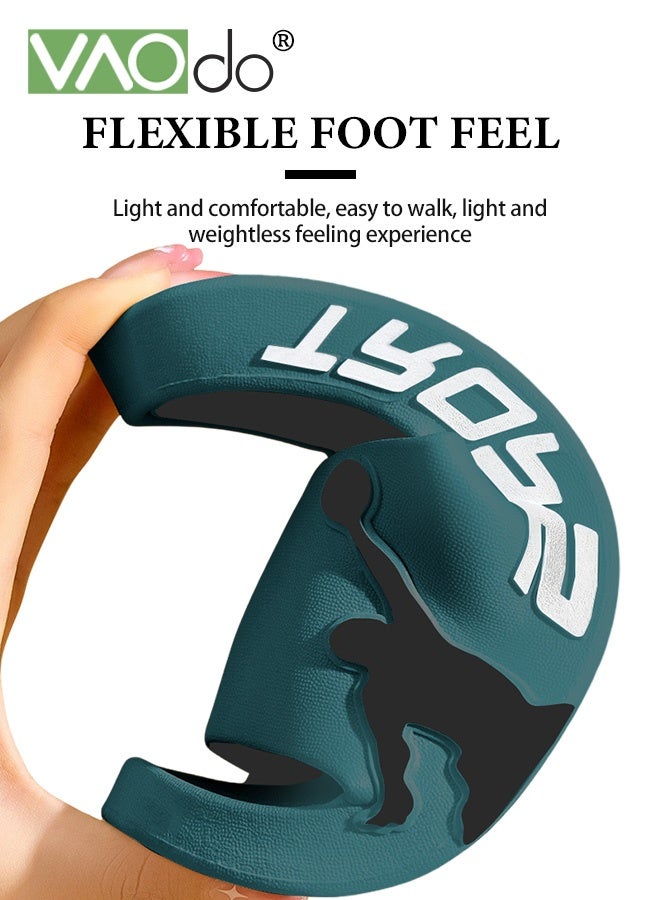 فاو دو شباشب وسادة للرجال غير قابلة للانزلاق سريعة الجفاف، صنادل حمام، وسادة فائقة، نعل سميك مناسب للداخل والخارج - Image 5