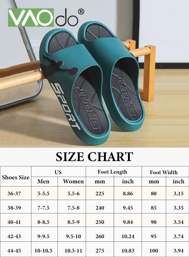 فاو دو شباشب وسادة للرجال غير قابلة للانزلاق سريعة الجفاف، صنادل حمام، وسادة فائقة، نعل سميك مناسب للداخل والخارج - Image 3