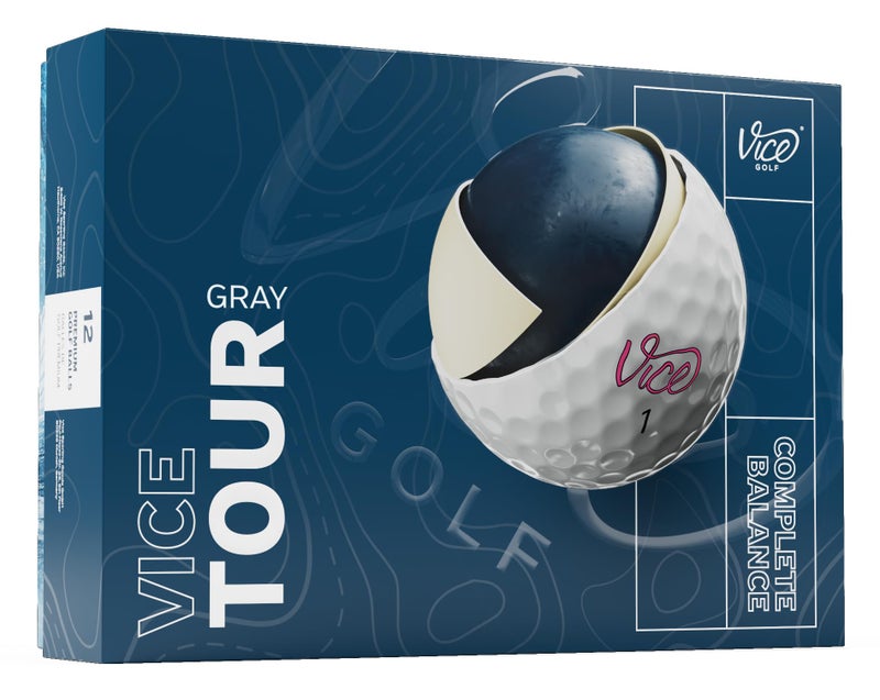 Vice Golf Vice Tour Golf Balls (Generation 3, Gray) - Image 5