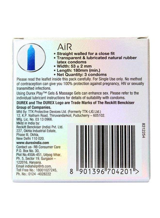 Durex 3-Piece Air Ultra Thin Condoms - Image 2