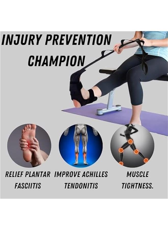 RYNX - Flex Strap Stretching Strap Yoga Strap for Stretching with Loop Fascia Stretcher Flexstrap for Exercise Pilates Leg Calf Body Training - Image 1