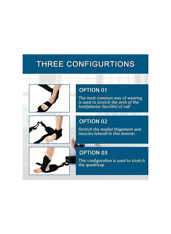 RYNX - Flex Strap Stretching Strap Yoga Strap for Stretching with Loop Fascia Stretcher Flexstrap for Exercise Pilates Leg Calf Body Training - Image 1