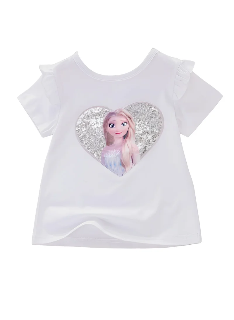 دىدانيالا D' Daniela - Elsa Little Sparkle Royals T-Shirt - White