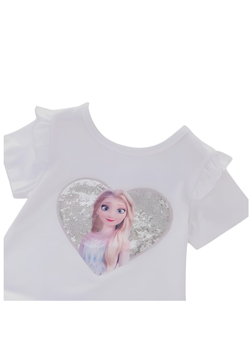 D'Daniela D' Daniela - Elsa Little Sparkle Royals T-Shirt - White - Image 3