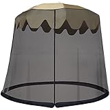 Ideaworks JB5678 Outdoor 9-Foot Umbrella Table Screen, Black - Image 1
