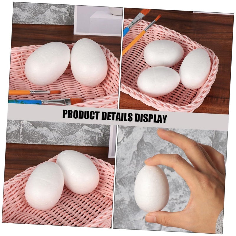 10pcs Simulation Chicken Eggs 9cm for Easter Decor Crafts - Image 5