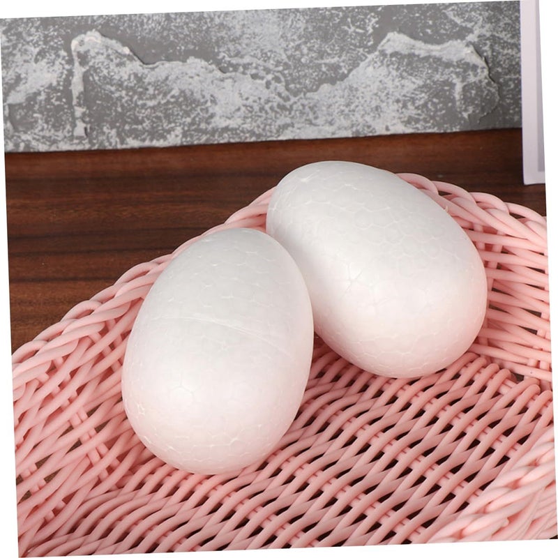 10pcs Simulation Chicken Eggs 9cm for Easter Decor Crafts - Image 3