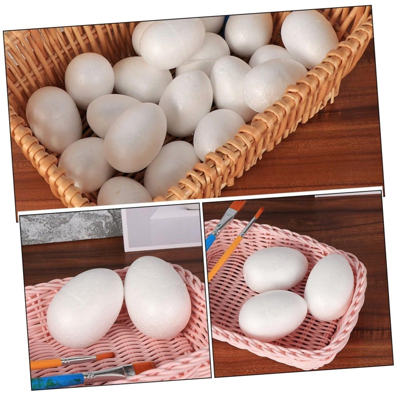 10pcs Simulation Chicken Eggs 9cm for Easter Decor Crafts - Image 4
