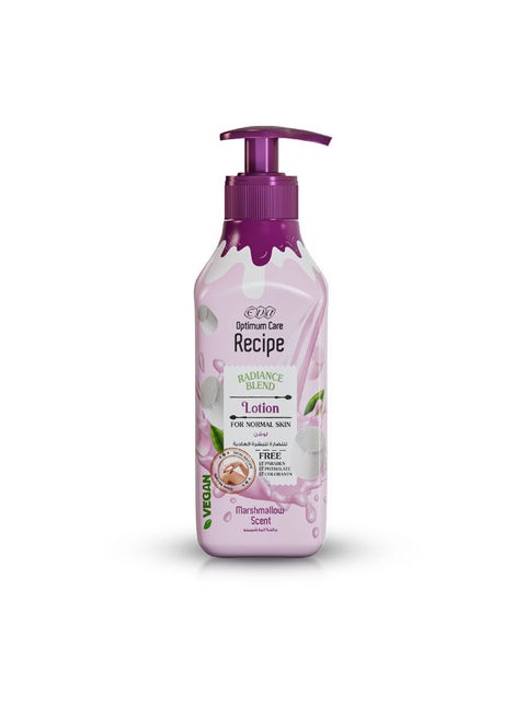 Optimum Care Recipe Radiance Blend Lotion For Normal Skin Marshmallow Scent