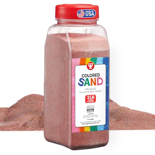 Hygloss Colored Sand for Crafts 3 lb Bottle Pastel Rainbow Vibrant Colorful Fine Sensory Play Sand Art Kits for Kids Classroom Activities for Children 3 4 5 6 7 8 9 10 11 12 Safe for Ages 3 - Image 1