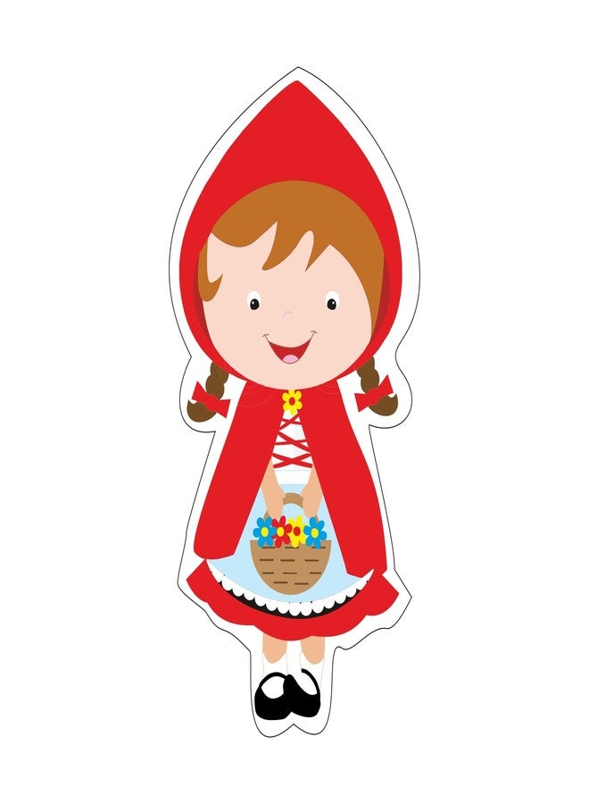 PrettyurParty Pretty UR Party Little Red Riding Hood Theme Paper Cutouts for Birthday Parties, Fairy Tale Party Supplies décor, Red Riding Hood Birthday Party Decoration Cut-Outs (10 pcs) - Image 3