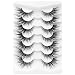 Losha Lashes Fluffy Cat Eye Lashes Wispy Fake Eyelashes Soft Fox Eye False Lashes that Look Like Extensions 7 Pairs Reusable False Eyelashes 704 - Image 2