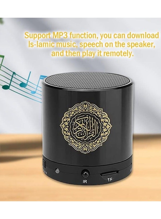 Quran Portable Bluetooth Speaker 5.97x5.97x6.35 cm Black  - Image 2