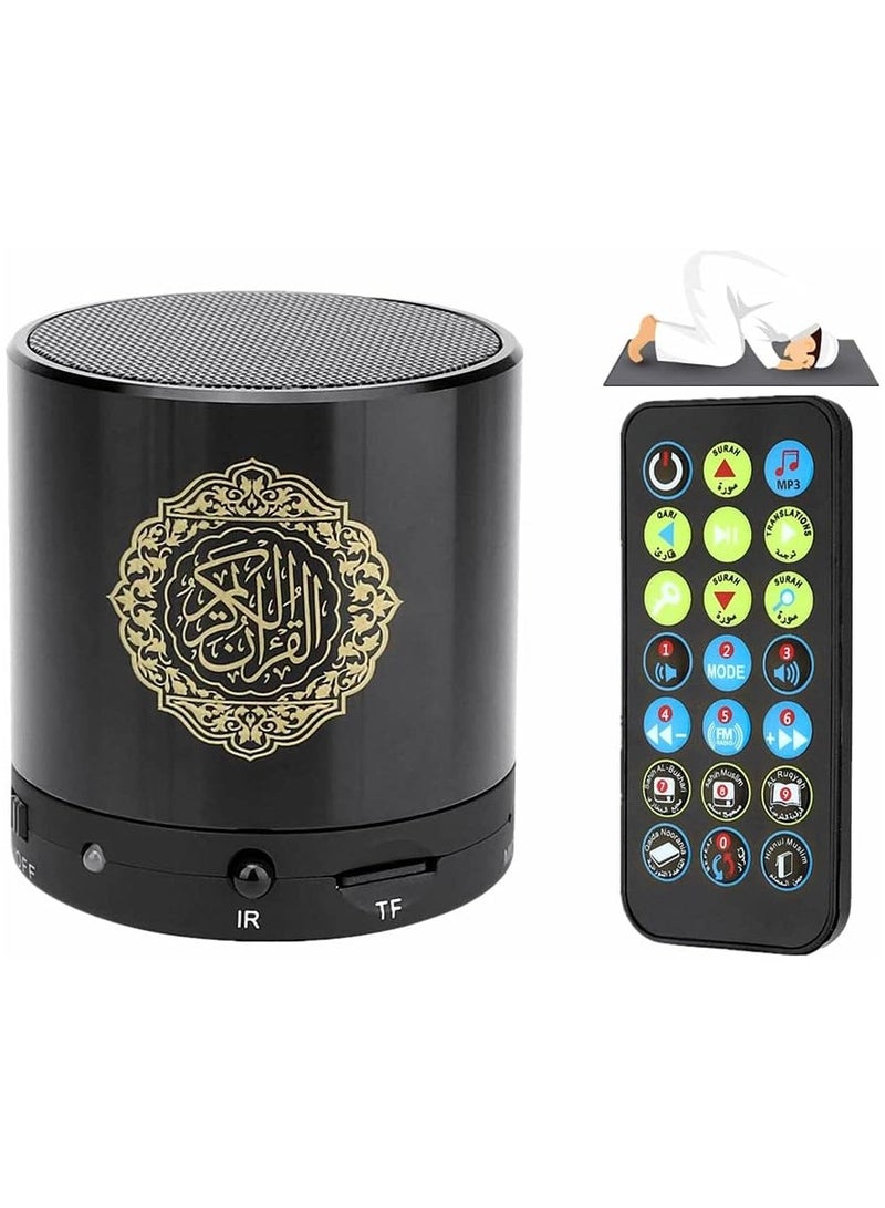 Quran Portable Bluetooth Speaker 5.97x5.97x6.35 cm Black  - Image 1