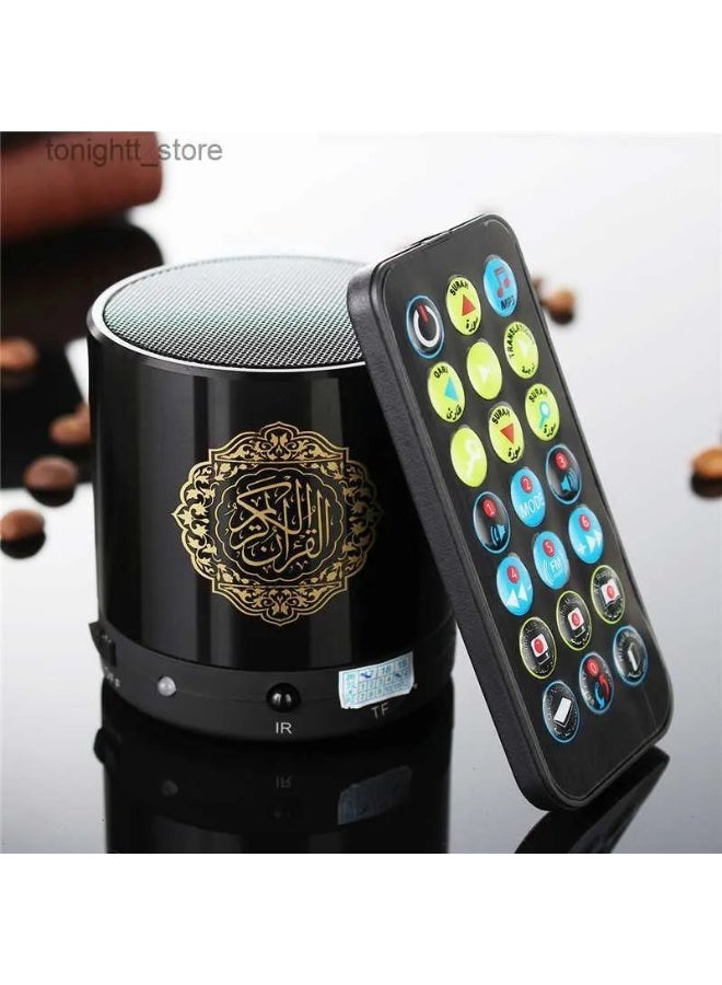 Quran Portable Bluetooth Speaker 5.97x5.97x6.35 cm Black  - Image 3