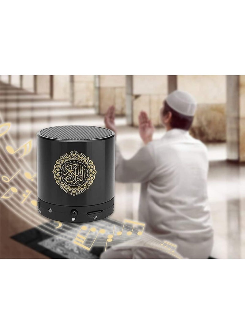 Quran Portable Bluetooth Speaker 5.97x5.97x6.35 cm Black  - Image 4