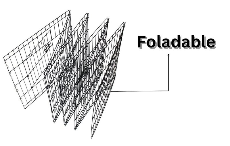 KittuPet Foldable Metal Pet Dog Exercise Fence Pen with Gate Black, for Dog cat Rabbits (24 inch Play Pen) - Image 5