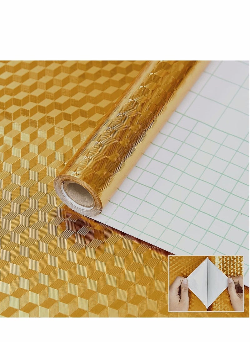 كابتن تيك Backsplash Wallpaper Peel and Stick Aluminum Foil Contact Paper Self Adhesive Oil-Proof Heat Resistant Wall Sticker for Countertop Drawer Liner Shelf Liner - Image 1