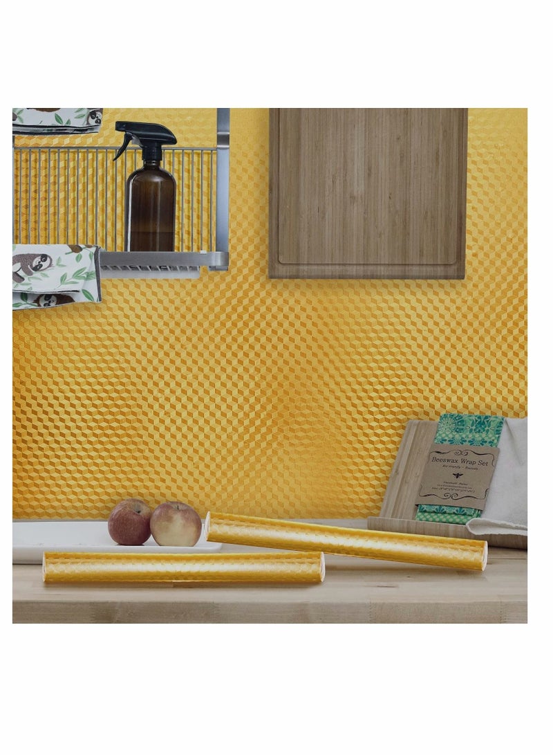 كابتن تيك Backsplash Wallpaper Peel and Stick Aluminum Foil Contact Paper Self Adhesive Oil-Proof Heat Resistant Wall Sticker for Countertop Drawer Liner Shelf Liner - Image 4