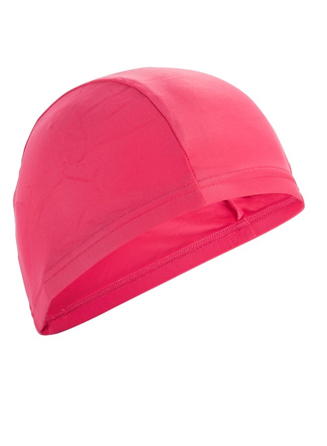 نابايجي قبعة سباحة شبكية - قبعة سباحة خفيفة الوزن من القماش قابلة للتهوية للتحكم المريح في الشعر (وردي) - Image 1