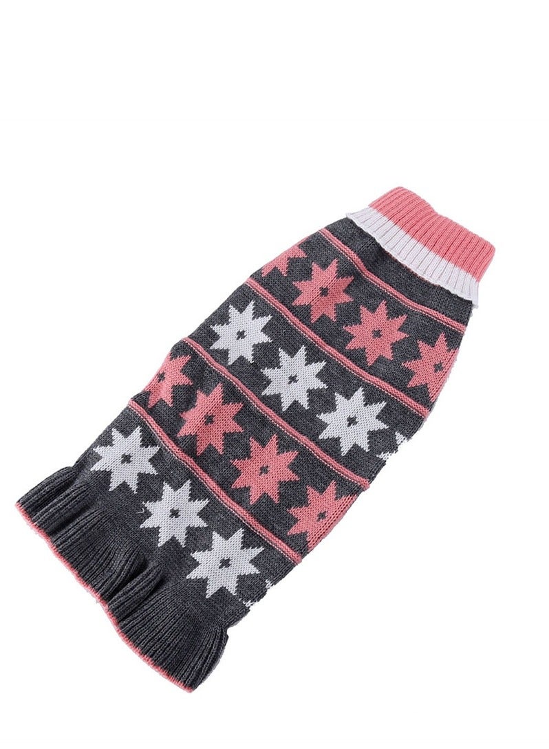 Loquat New Dog Skirt Autumn Winter Stars Polka Dot Clothing Environment Pink - Image 2