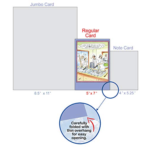 NobleWorks - 1 Funny Graduation Card with Envelope - Cartoon Humor Card for Graduate, College or High School - Phd Cheney 3854 - Image 4