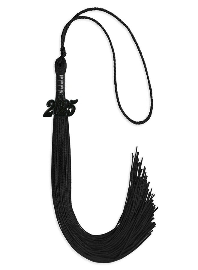 Endea Graduation Single Color Tassel with Black Date Drop (Black, 2025) - Image 1